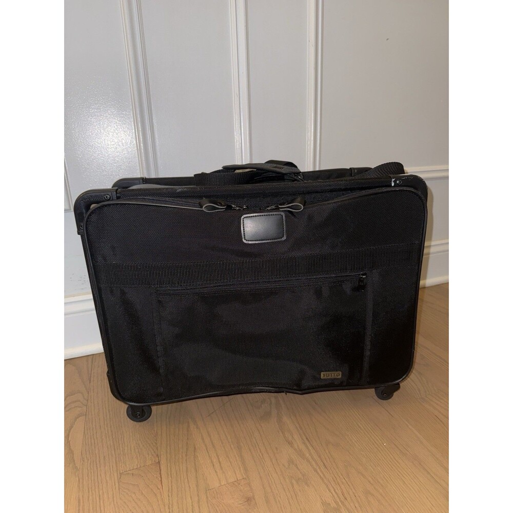 TUTTO 20” Sewing Machine Rolling Case Wheels Black Collapsible Bag Tote
